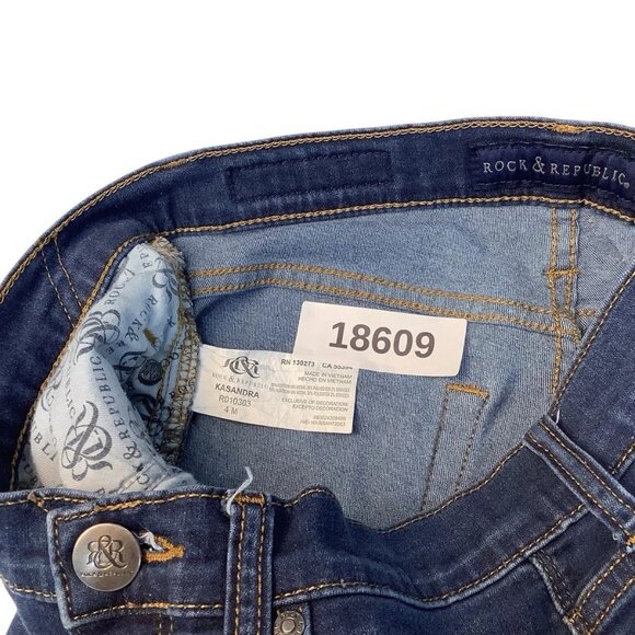 Rock & Republic Kasandra Bootcut Low Rise Blue Jeans Women's Size 4M - Picture 10 of 10